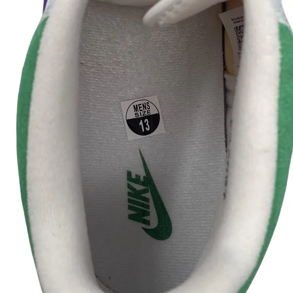 Nike Mac‎ Attack Wimbledon White Grape Purple Green Men’s Size 13 Sneakers Shoes