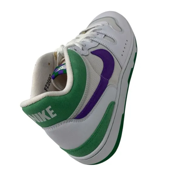 Nike Mac‎ Attack Wimbledon White Grape Purple Green Men’s Size 13 Sneakers Shoes