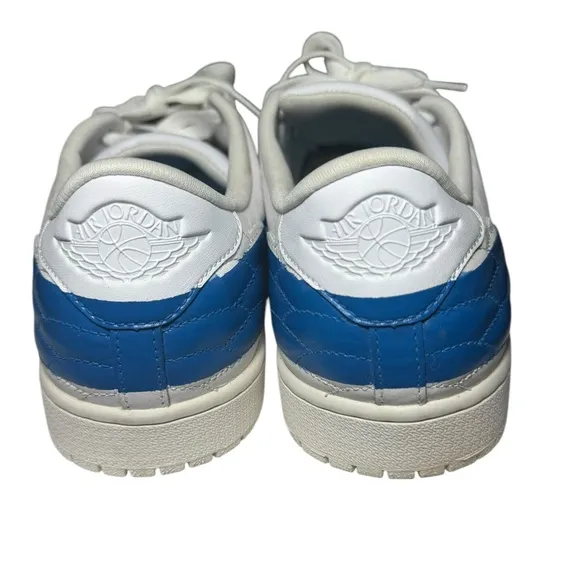 Nike Mens Air Jordan 1 Centre Court White Blue Leather Shoes Size 11.5