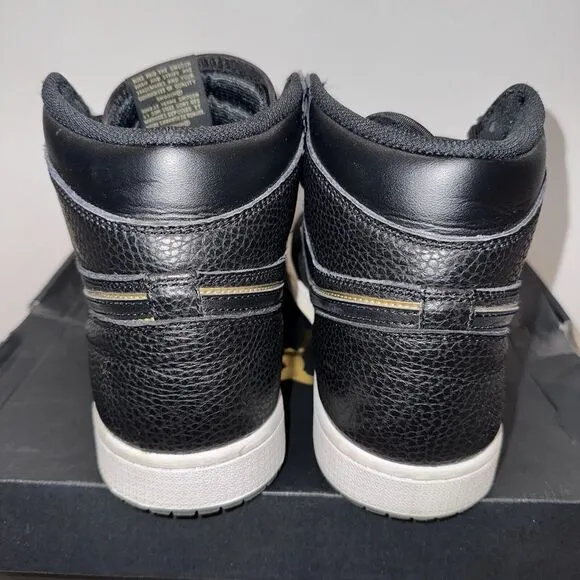 Nike Mens Air Jordan 1 Hi OG555088-031 Black Basketball‎ ShoesSneakers Sz 10.5