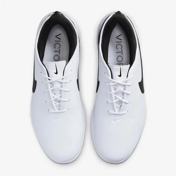 Nike Men's Air Zoom Victory Tour 2Golf Shoes White Black DJ6569-100Size 8 NWOT