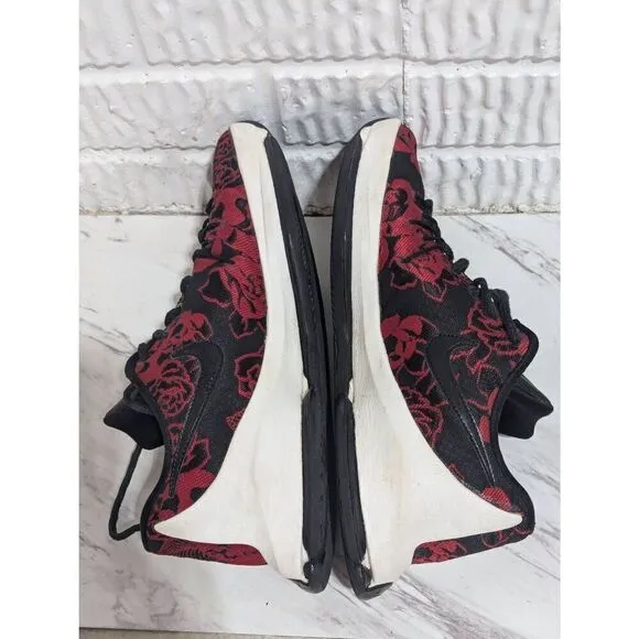 Nike Men's Black &amp; Red Floral Lace-Up KD 8 EXT Basketball Sneakers Shoes Size 9.
