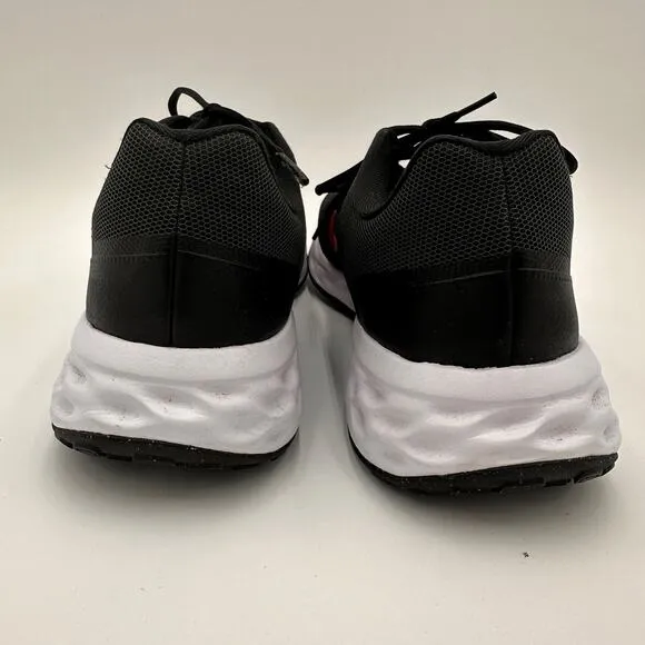 Nike Men's Black &amp; Red Revolution 6 Next Nature Road Running Shoes Size 14
