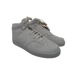 Nike Men's Court Vision Mid Basketball Shoes White Size 13M