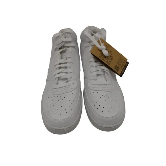 Nike Men's Court Vision Mid Basketball Shoes White Size 13M