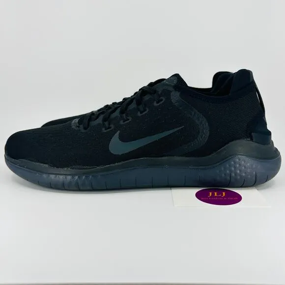 Nike Men's Free Run 2018 Road Running Shoes Black/Anthracite 942836-002 Size 13