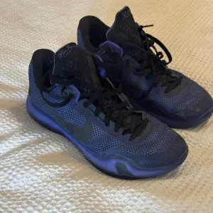 Nike men’s Kobe 10 blackout - Black and Purple Basketball shoes