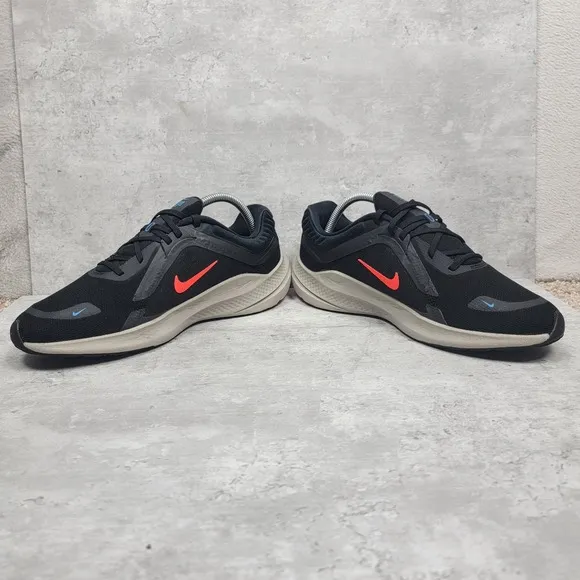 Nike Mens Running Shoes Size 8.5 Quest 5 Black Crimson Road Sneakers Trainers