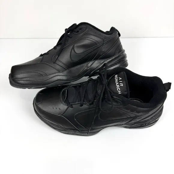 Nike Men's Sz 13 Air Monarch IV Training Sneakers Full Length Air Black Shoes