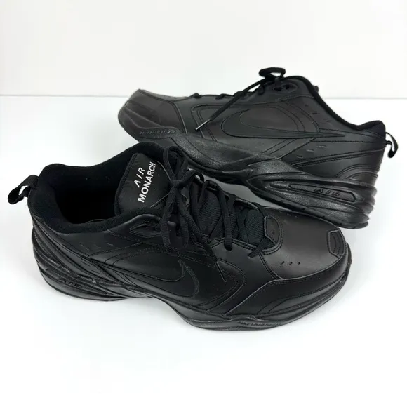 Nike Men's Sz 13 Air Monarch IV Training Sneakers Full Length Air Black Shoes