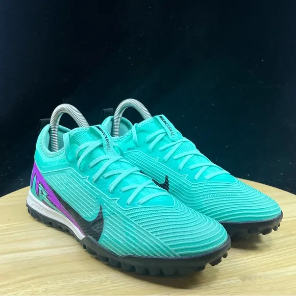 Nike Mercurial Zoom Vapor 15 Pro TF Wmns sz 7.5 Turquoise Turf Soccer DJ5605-300