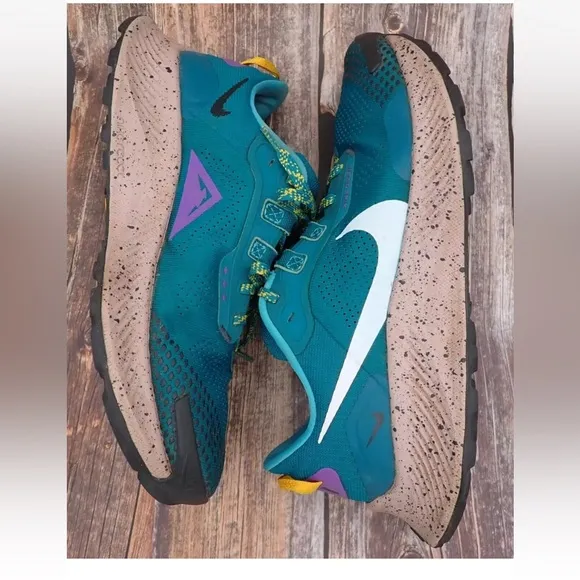 Nike Pegasus Trail 3 Mystic Teal Trail Hiking Shoes DA8697-300 Mens Size 9
