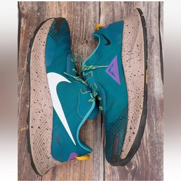 Nike Pegasus Trail 3 Mystic Teal Trail Hiking Shoes DA8697-300 Mens Size 9