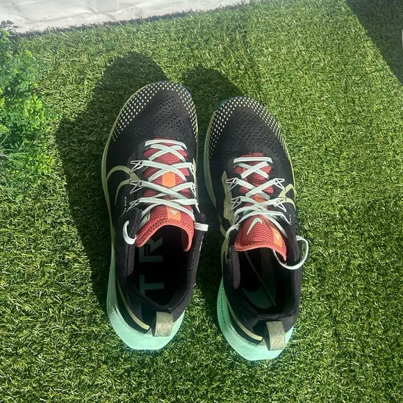 Nike Pegasus Trail 4Black/Alligator/Canyon Rust/Mint Trail Running Shoes Sz10.5
