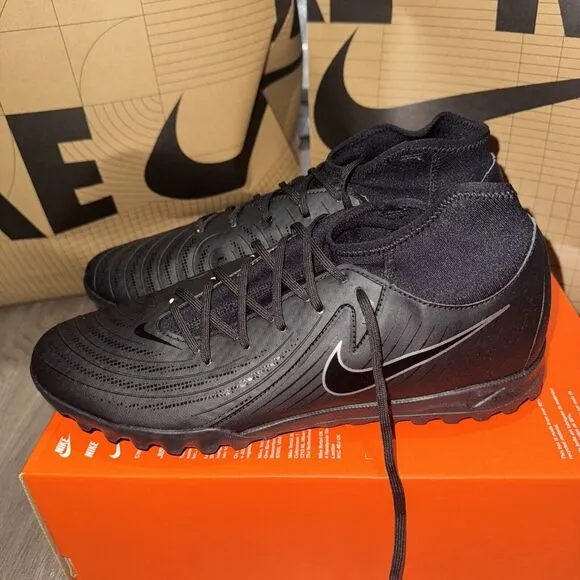 Nike Phantom Luna 2 Academy TF Soccer Turf Black FJ2566-001 Size 9.5 Men