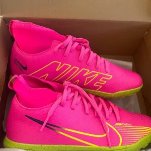Nike Pink and Yellow Mercurial Soccer Cleats