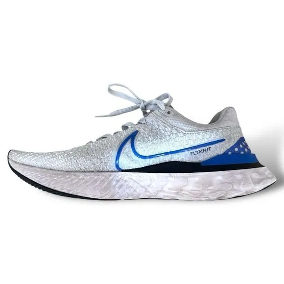 Nike React Infinity FK 3 TB Light Gray Blue  DQ7830-007 Road Running Shoes Sz 12