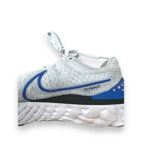 Nike React Infinity FK 3 TB Light Gray Blue  DQ7830-007 Road Running Shoes Sz 12