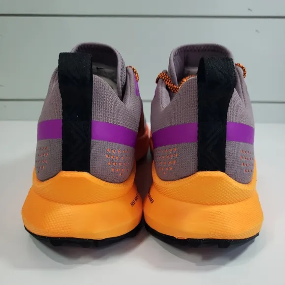 Nike React Pegasus Trail 4 Purple Orange Lightweight Running Sneakers Women's 8