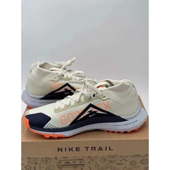 Nike React Pegasus Trail 4 GORE-TEX Mens Size 8 Women 9.5 Purple Orange Blue NEW
