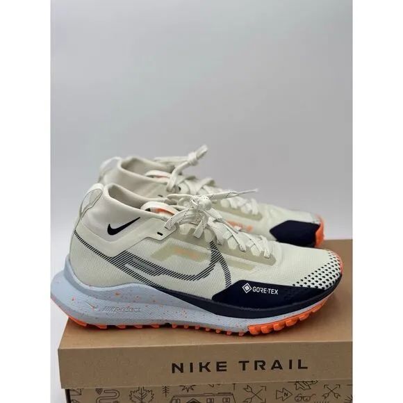 Nike React Pegasus Trail 4 GORE-TEX Mens Size 8 Women 9.5 Purple Orange Blue NEW