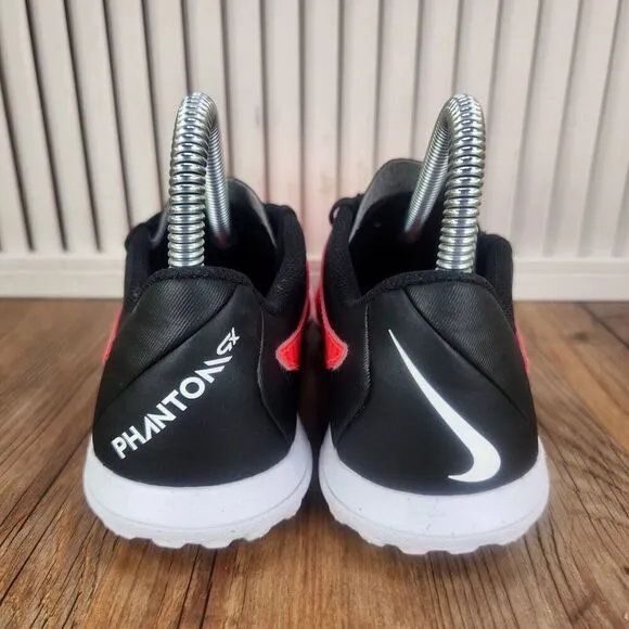 Nike React Phantom GX Pro TF Youth 3.5 Red Black Turf Soccer Cleats DD9567-600