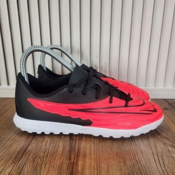 Nike React Phantom GX Pro TF Youth 3.5 Red Black Turf Soccer Cleats DD9567-600