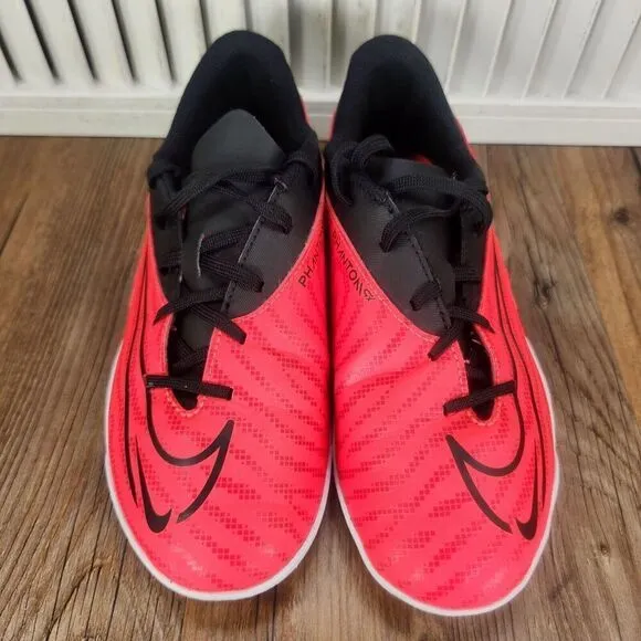 Nike React Phantom GX Pro TF Youth 3.5 Red Black Turf Soccer Cleats DD9567-600