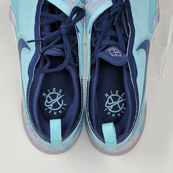 Nike React Vapor NXT HC Glacier Blue Court Shoes CV0742-402 Women Size 10.5 New
