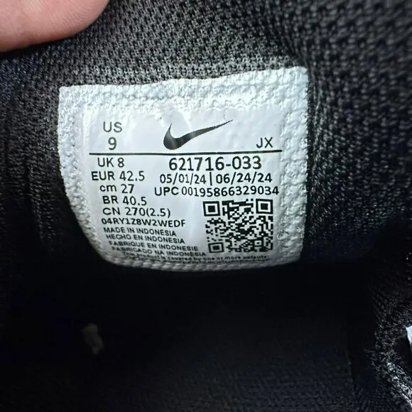 ⭐Nike Reax 8 TR Mesh Size 9  Men's Training Shoes Black/White 621716-033 New⭐