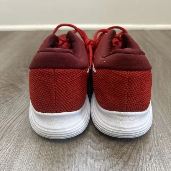 Nike Revolution 4 Mens Size 11.5 Road Running Shoes Red Athletic Sneakers 908988