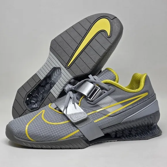 Nike Romaleos 4 Wolf Grey Lightening Weightlifting CD3463-002 Men's Sz 10.5 New