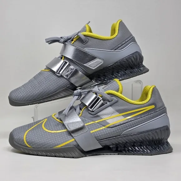 Nike Romaleos 4 Wolf Grey Lightening Weightlifting CD3463-002 Men's Sz 10.5 New