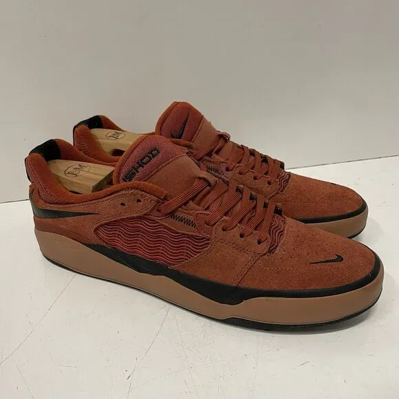 Nike SB Ishod Wair Men’s Size 11 Rugged Orange Rust Mineral Clay Skate Shoes