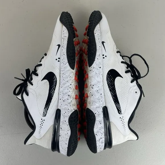 Nike Shoes Alpha Huarache Mens 11 Elite 3 Turf White Black CV3560-104