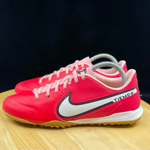 Nike Tiempo Legend 9 Academy TF Turf Siren Red White Black DA1191-618 Mens Sizes