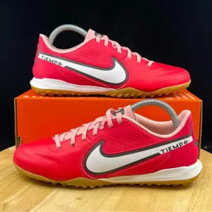 Nike Tiempo Legend 9 Academy TF Turf Siren Red White Black DA1191-618 Mens Sizes
