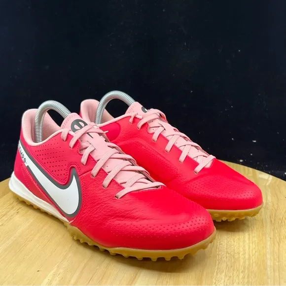 Nike Tiempo Legend 9 Academy TF Turf Siren Red White Black DA1191-618 Mens Sizes