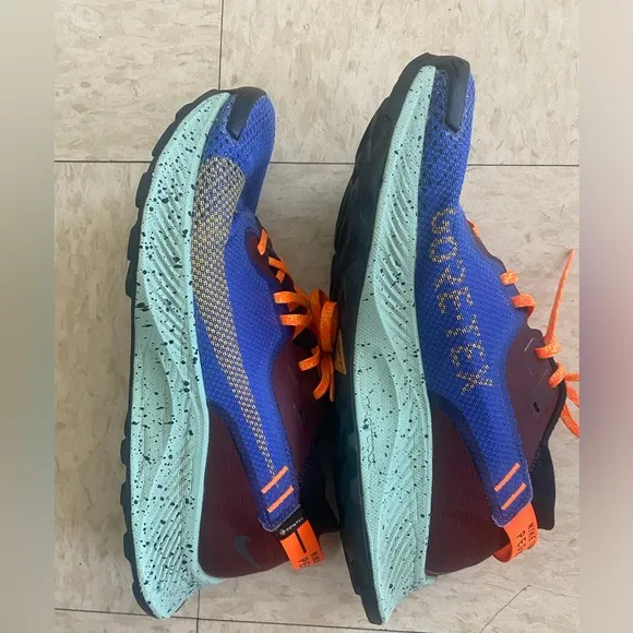 Nike Trail Pegasus GTX Shoes Size 9,5 Color Blue Orange
