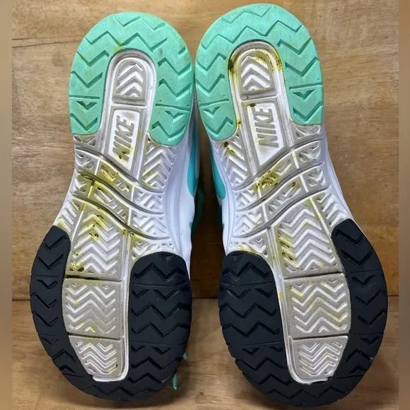 Nike Vapor Court Womens Sz 7.5 Tennis Shoes Sneakers White Turquoises 631713-103