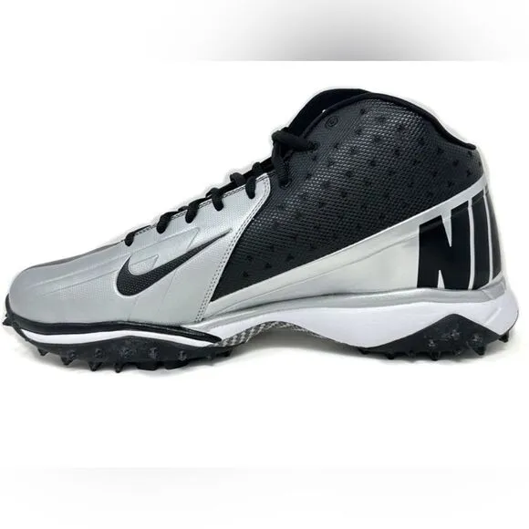 Nike Vapor Pro 3/4 Destroyer Turf football Shoes Black White Size 16