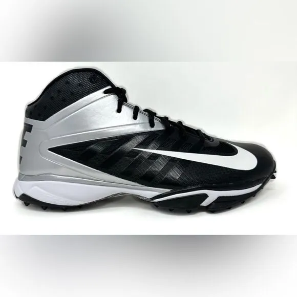Nike Vapor Pro 3/4 Destroyer Turf football Shoes Black White Size 16
