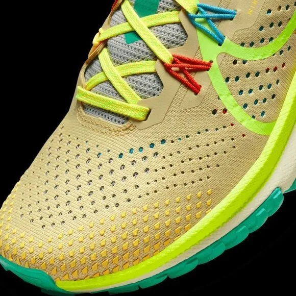 Nike Women's Pegasus Trail 4 Shoes Team Gold/Baltic Blue/Volt DJ6159-700 US 8.5