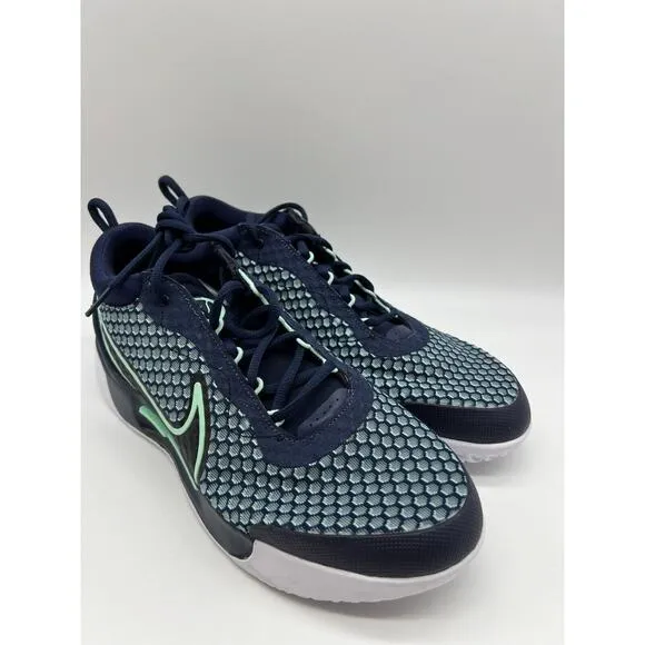 Nike Zoom Court Pro HC Tennis Shoes DH0618-410 Obsidian Mint Men 10.5