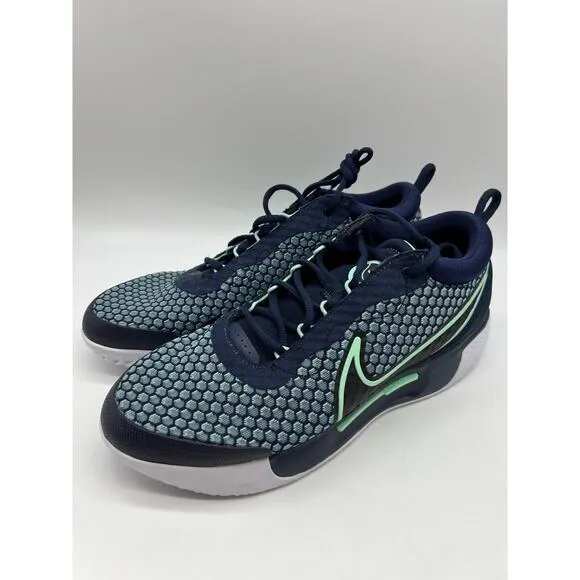 Nike Zoom Court Pro HC Tennis Shoes DH0618-410 Obsidian Mint Men 10.5