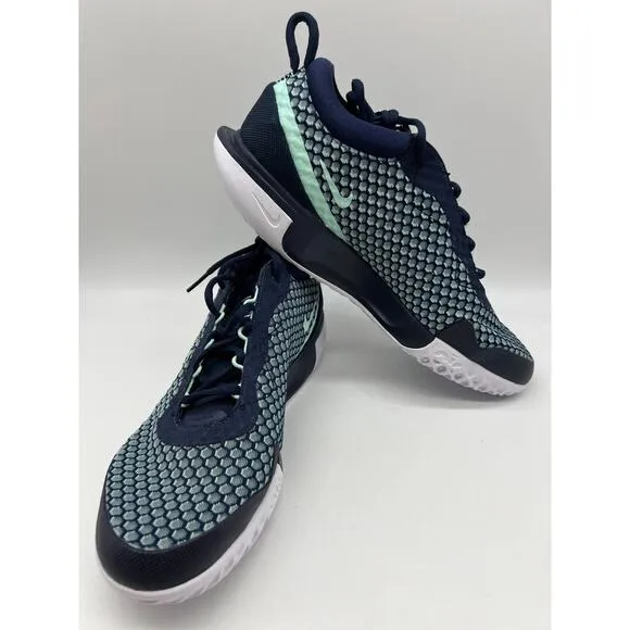 Nike Zoom Court Pro HC Tennis Shoes DH0618-410 Obsidian Mint Men 10.5