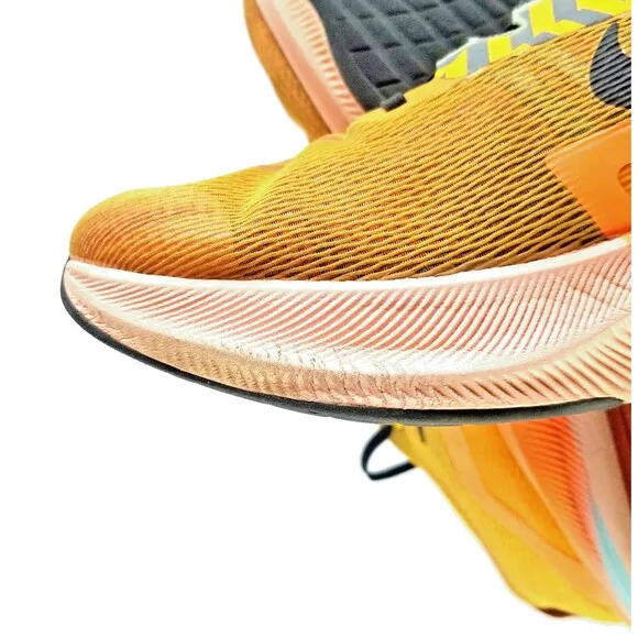 NIKE Zoom Fly 4 Running Shoes University Gold Black Sz 11.5 45.5 Sneakers