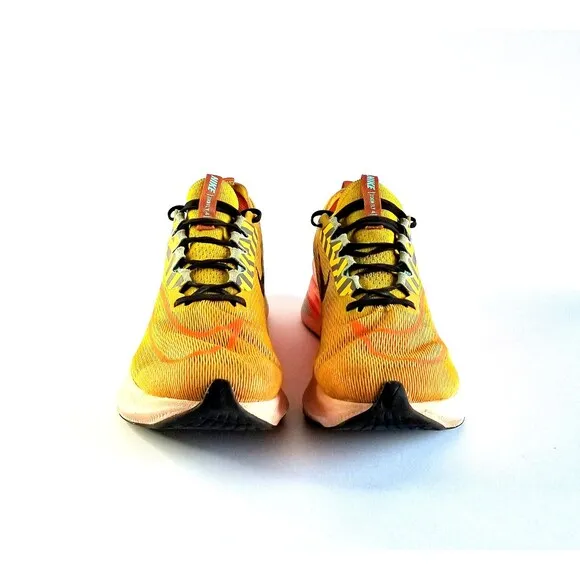 NIKE Zoom Fly 4 Running Shoes University Gold Black Sz 11.5 45.5 Sneakers