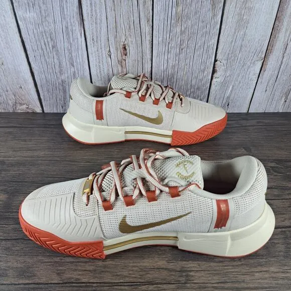 Nike Zoom GP Challenge 1 Premium Hard Court Shoe Women's Sz 8.5 Sanddrift Rust