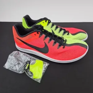 Nike Zoom Rival Distance DC8725-601 Red Volt Running‎ Spikes Shoes Men's Size 10